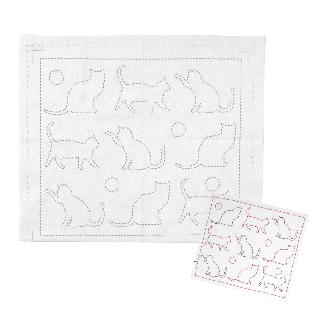 Cat Sashiko Cloth
