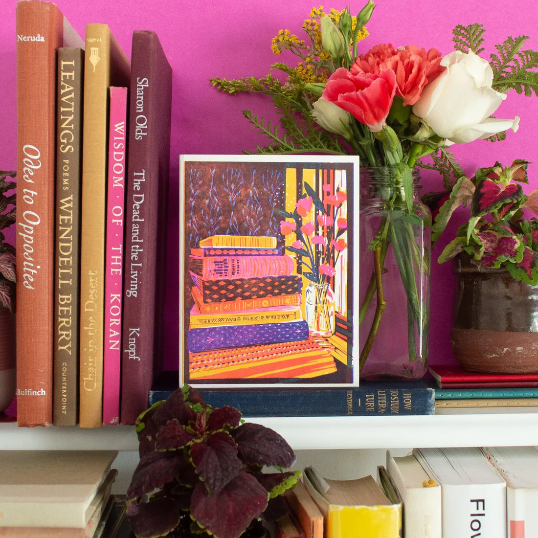 Still Life with Books - Letterpress Card Set