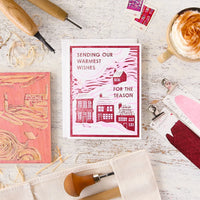 Warmest Wishes Letterpress Cards, Set of 6
