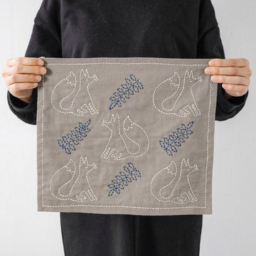 Fox Woodlands Sashiko Kit by Hirvi