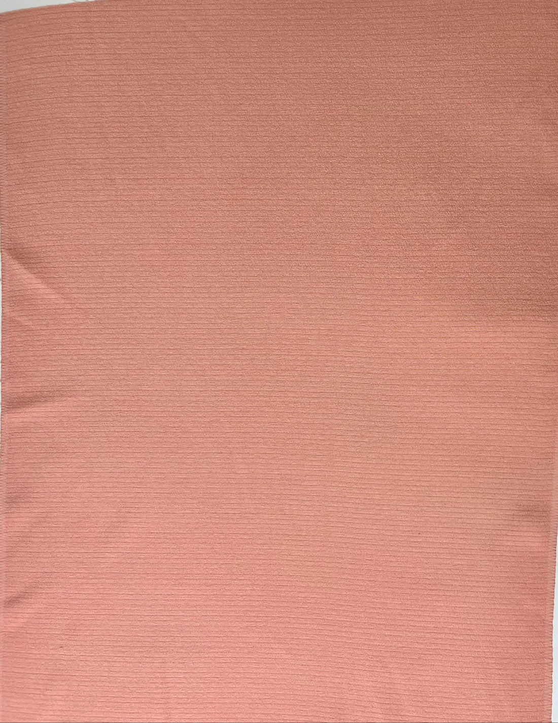 Vintage Japanese Silk -1/2 yd - Peach Ribbed