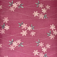 Vintage Japanese Wool -1/2 yd  - Rose Floral