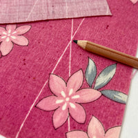 Vintage Japanese Wool -1/2 yd  - Rose Floral