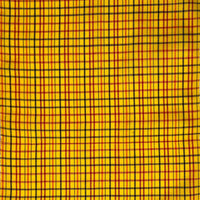 Vintage Japanese Wool Plaid -1/2 yd - Gold/Black