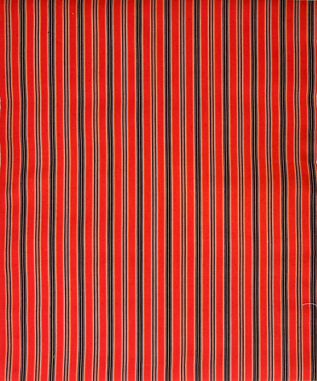 Vintage Japanese Wool Blend Stripe -1/2 yd - Red