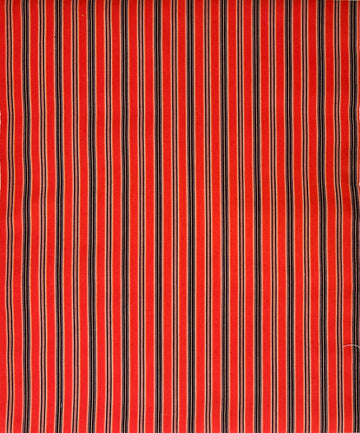 Vintage Japanese Wool Blend Stripe -1/2 yd - Red
