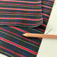 Japanese Wool Stripe -1/2 Vintage yd - Navy