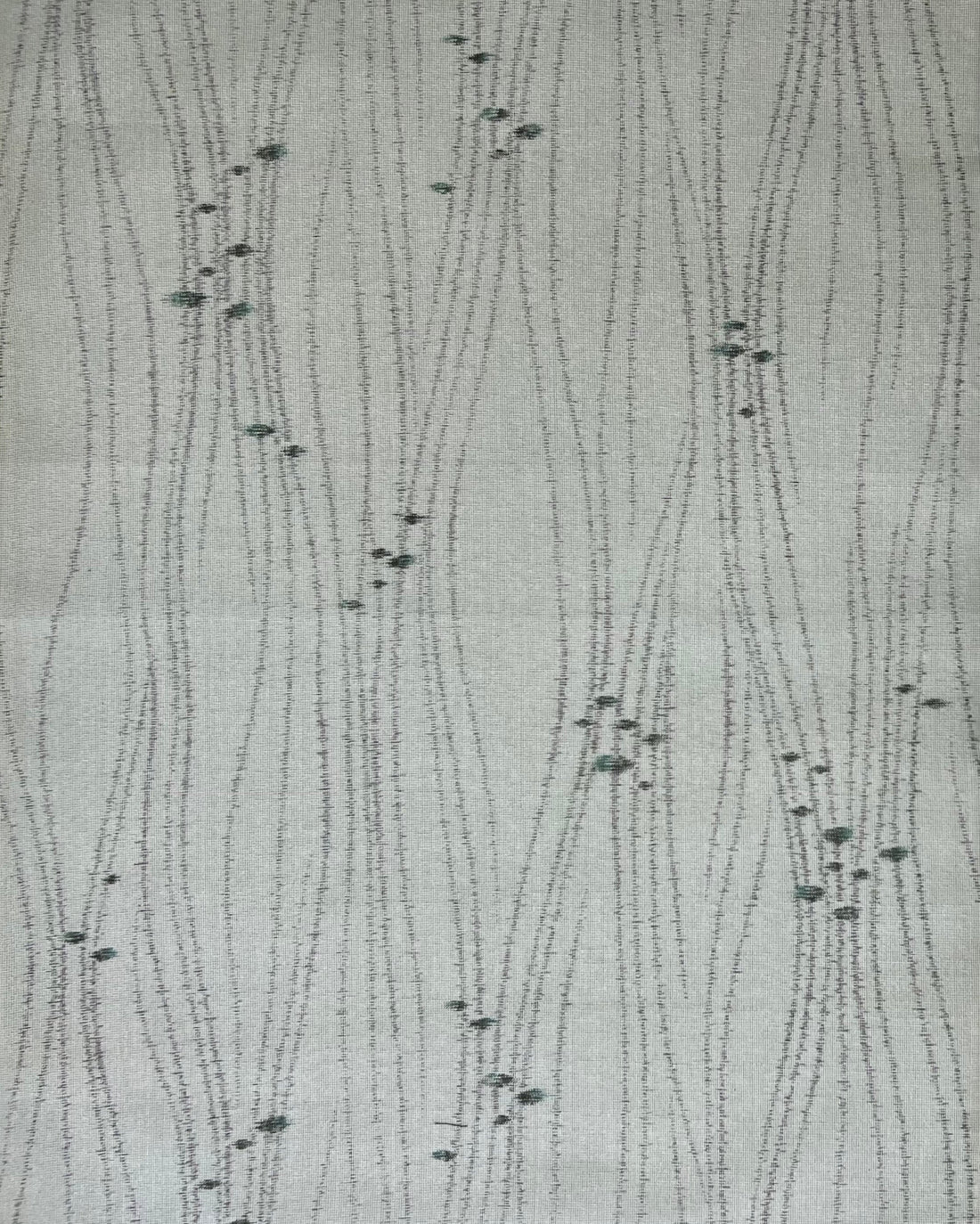 Vintage Japanese Fabric-1/2 yd - Gray Waves