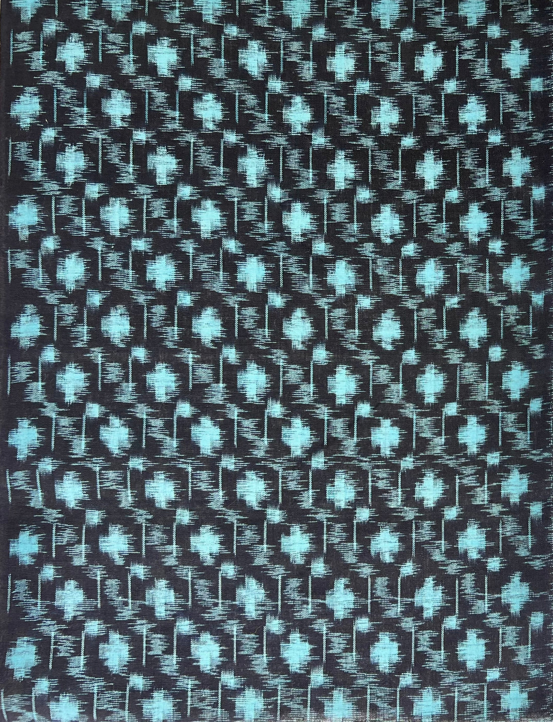 Vintage Japanese Cotton Kasuri -1/2 yd - Navy & Aqua
