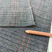 Vintage Japanese Cotton -1/2 yd - Navy Stripe