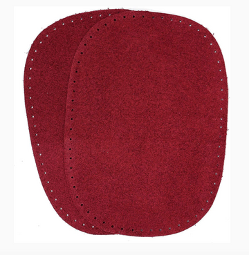 Suede Elbow Patch - Red