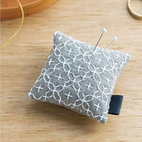 Sashiko Pin Cushion Kit, Gray