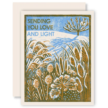 Love & Light Letterpress Cards, Boxed Set