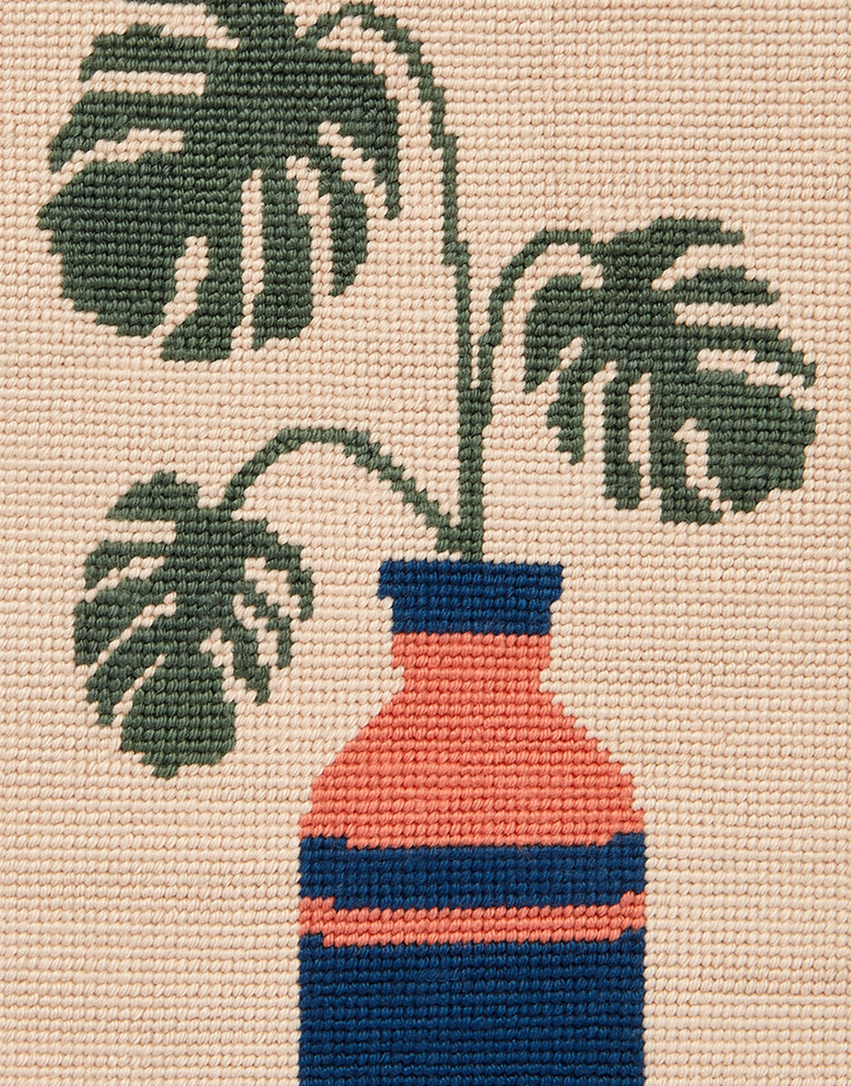 Monstera Needlepoint Kit