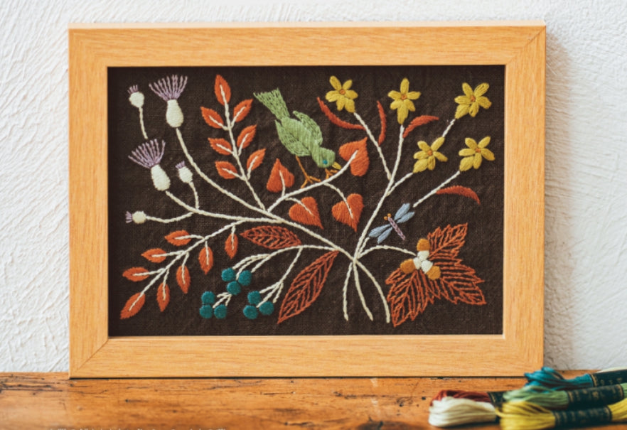 Autumn Embroidery Kit by Alice Makabe