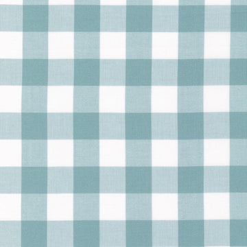 Carolina 1" Gingham, Fog - 1/2yd cut