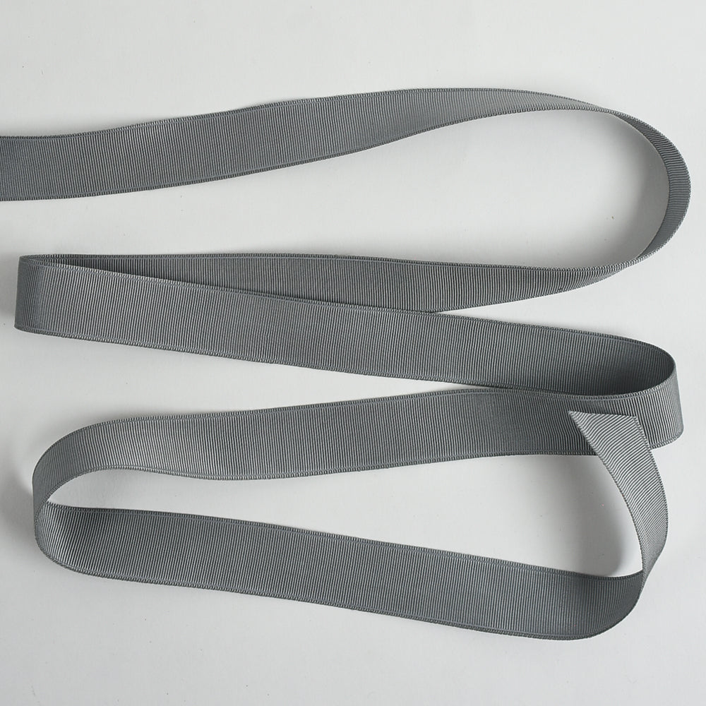 Pearl Gray Rayon Grosgrain Ribbon - 13/16" - 50yd Roll