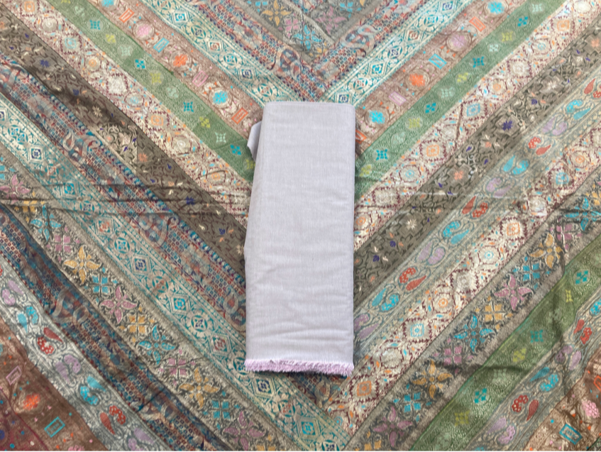 Vintage Maharaja Brocade Quilt, Fabric & Thread Bundle