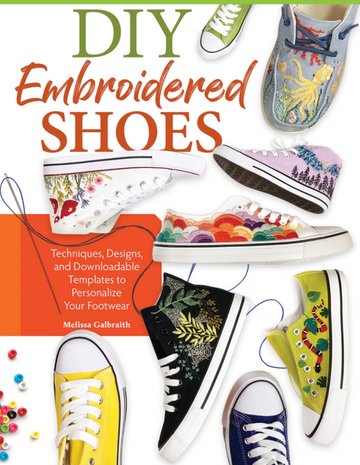 DIY Embroidered Shoes by Melissa Galbraith