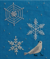 Snowflakes Embroidery Kit by Alice Makabe