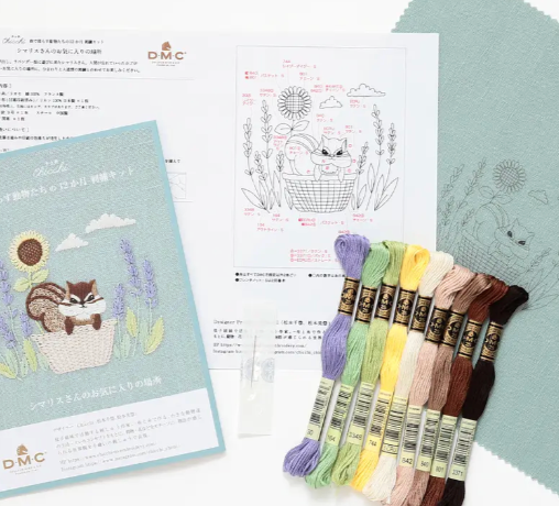 Winter Birds Embroidery Kit by Chicchi