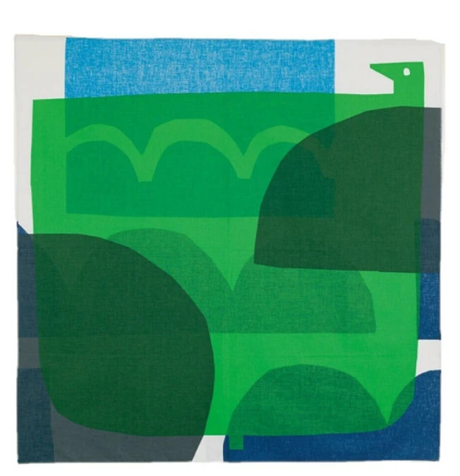 Water Bird Reversible Cloth by Masaru Suzuki - 39.5"