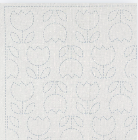Tulip Sashiko Cloth