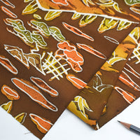 Vintage Japanese Silk – Autumn Vine and Floral