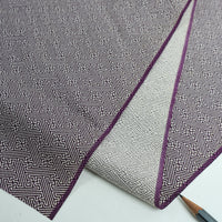 Vintage Japanese Silk – Soft Gray Geometric Weave