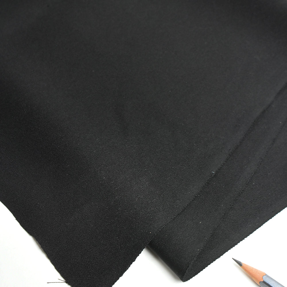 Vintage Japanese Silk – Black Crepe