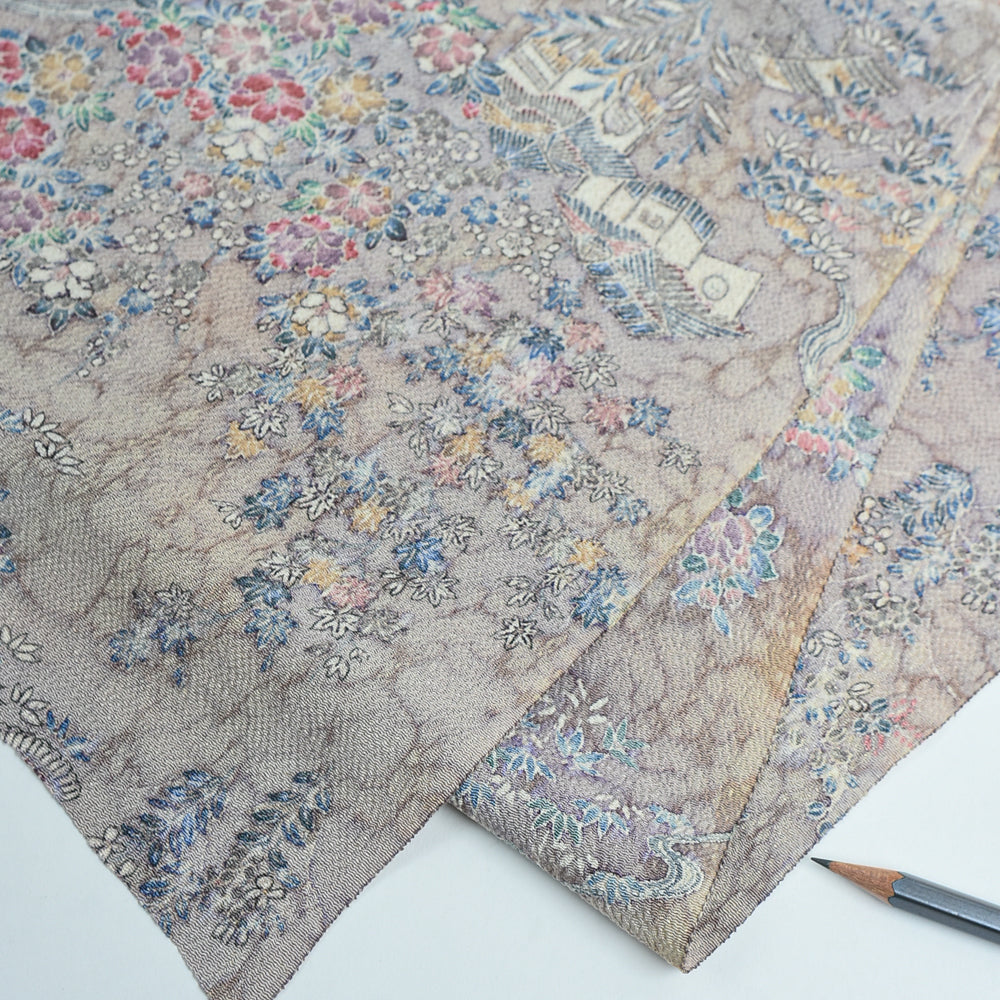 Vintage Japanese Silk – Pastel Confetti Floral