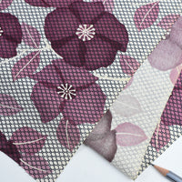 Vintage Japanese Silk – Plum Blossom Mosaic