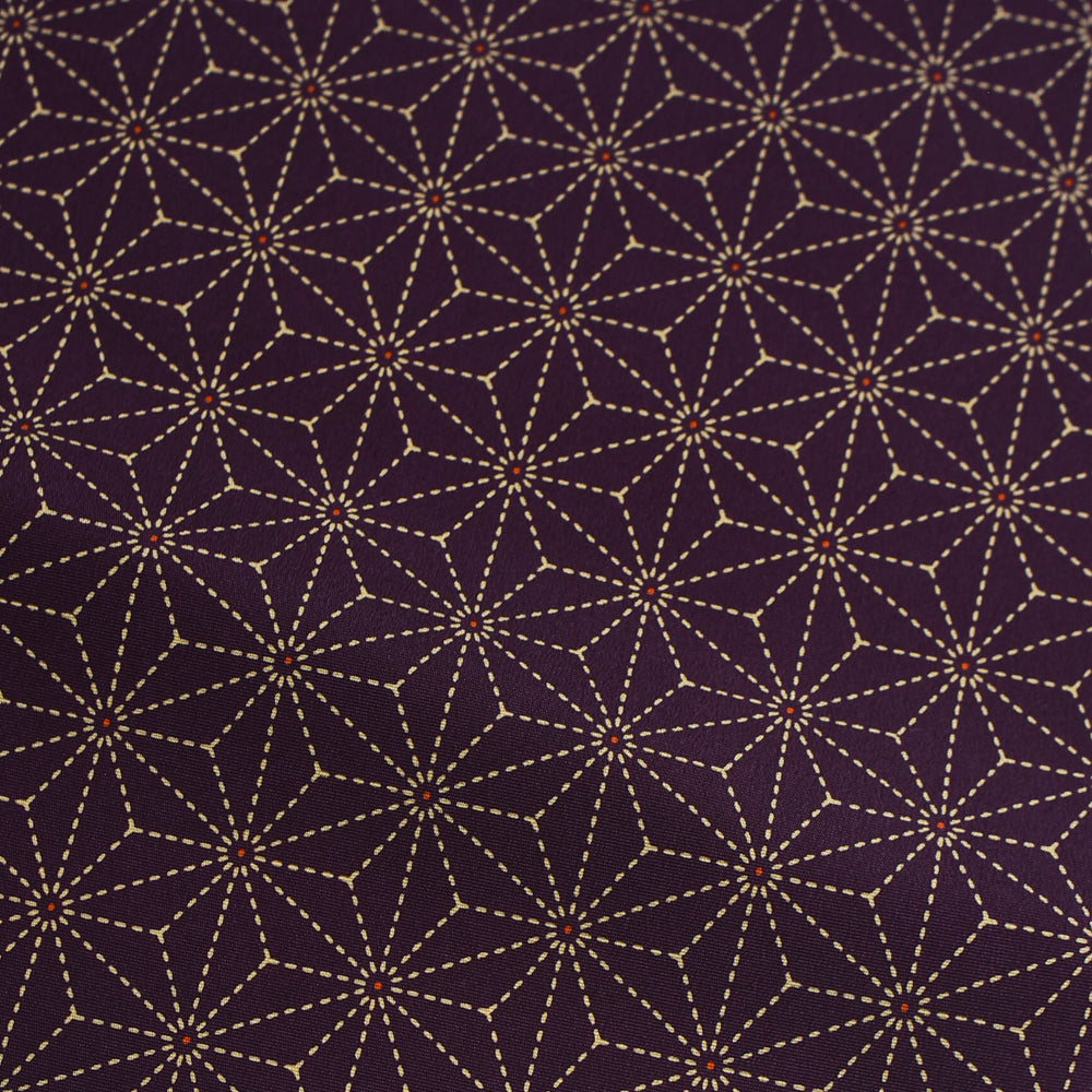 Vintage Japanese Silk – Plum Asanoha