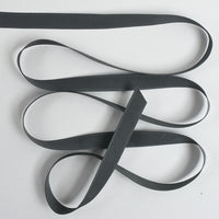 Steel Gray Rayon Grosgrain Ribbon - 9/16"- 50yd Roll