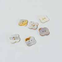 Vintage Mother-of-Pearl Flower Buttons - Set of 6