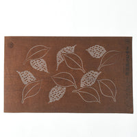 Vintage Miyako Yuzen Katagami No. 3 - Camellia Leaves