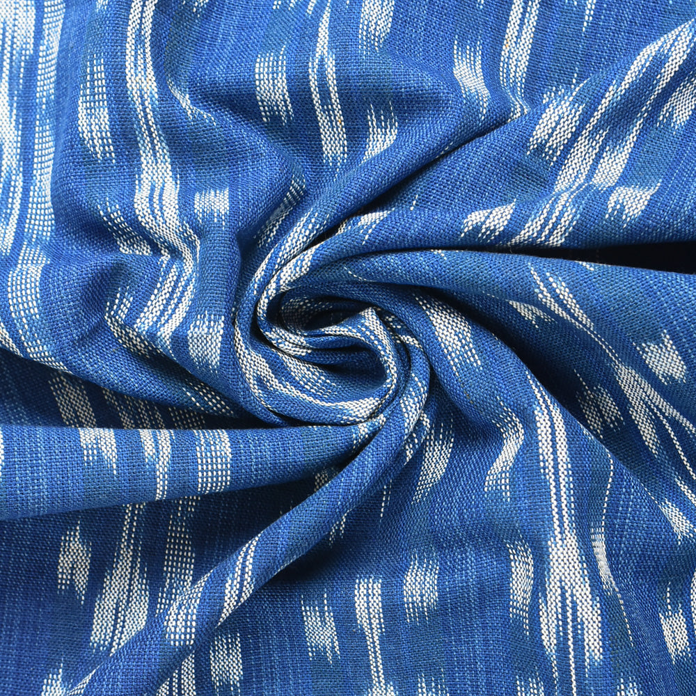 Vintage Indigo-Dyed Chevron Kasuri Cotton