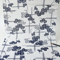 Vintage Yukata Cotton - Plum Blossom Branch Motif