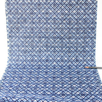 Vintage Yukata Cotton - Crosshatch Lattice Motif