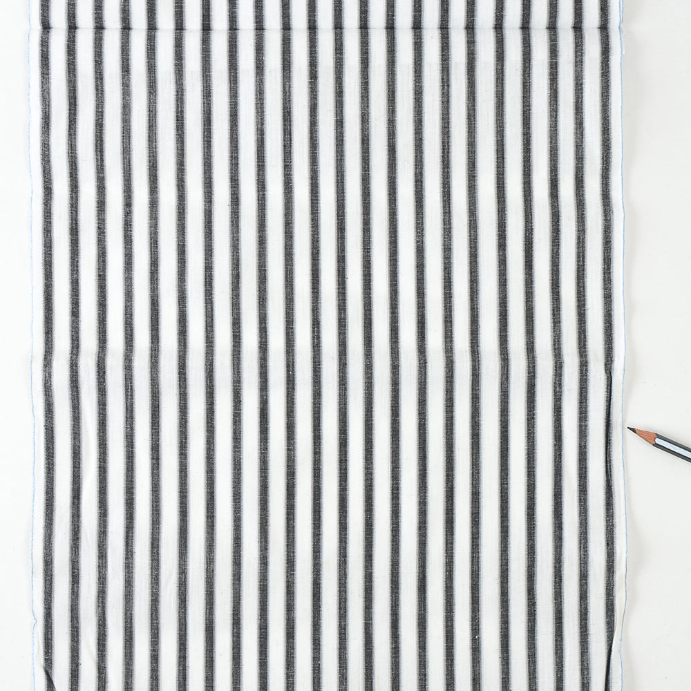 Vintage Indigo Yukata Cotton — Classic Narrow Stripe