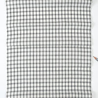 Vintage Yukata Cotton — Indigo Windowpane Check