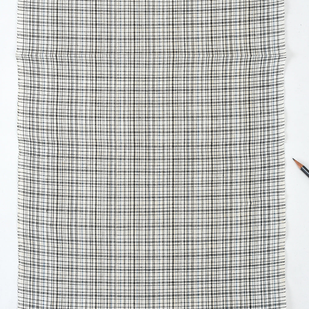 Vintage Yukata Cotton — Fine Woven Check