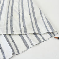 Vintage Indigo Yukata Cotton - Flowy Stripes Motif