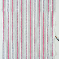 Vintage Yarn-Dyed Yukata Cotton — Patterned Stripe Motif