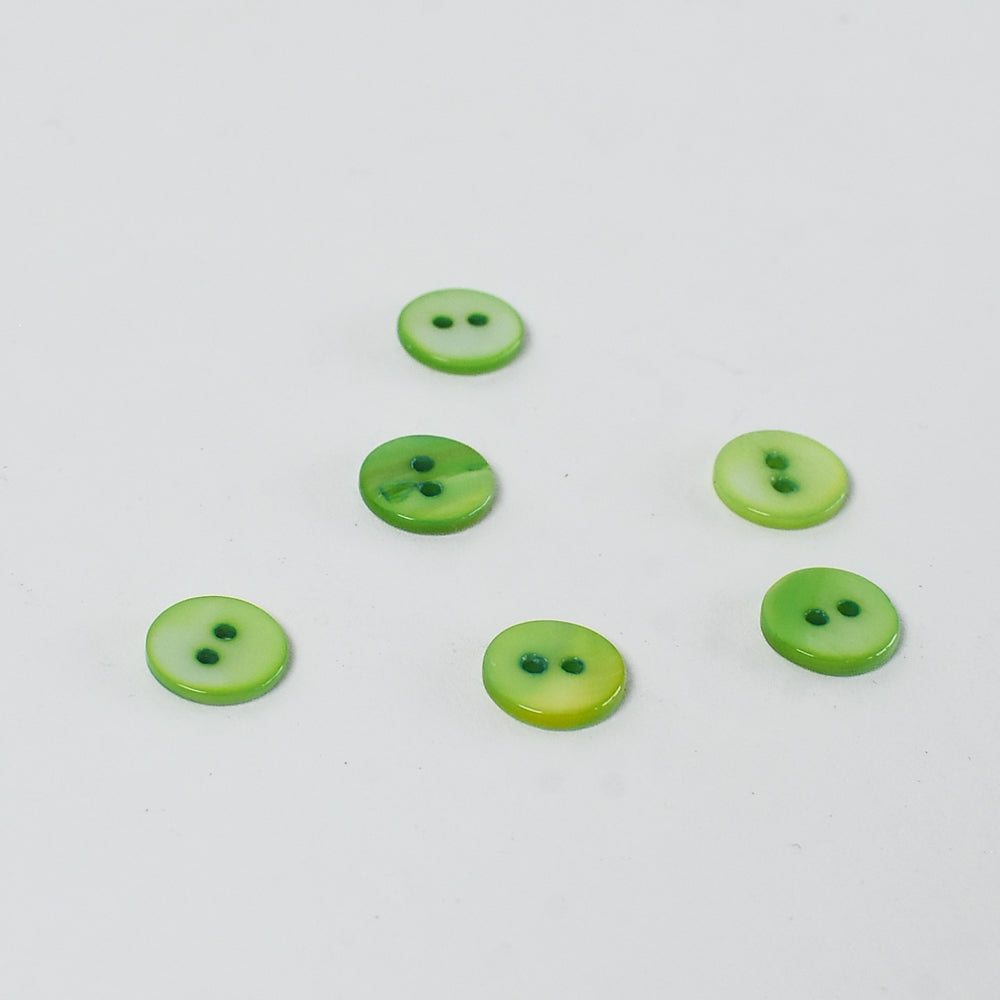 Mother-of-Pearl Buttons 1960s, Lime 3/8"