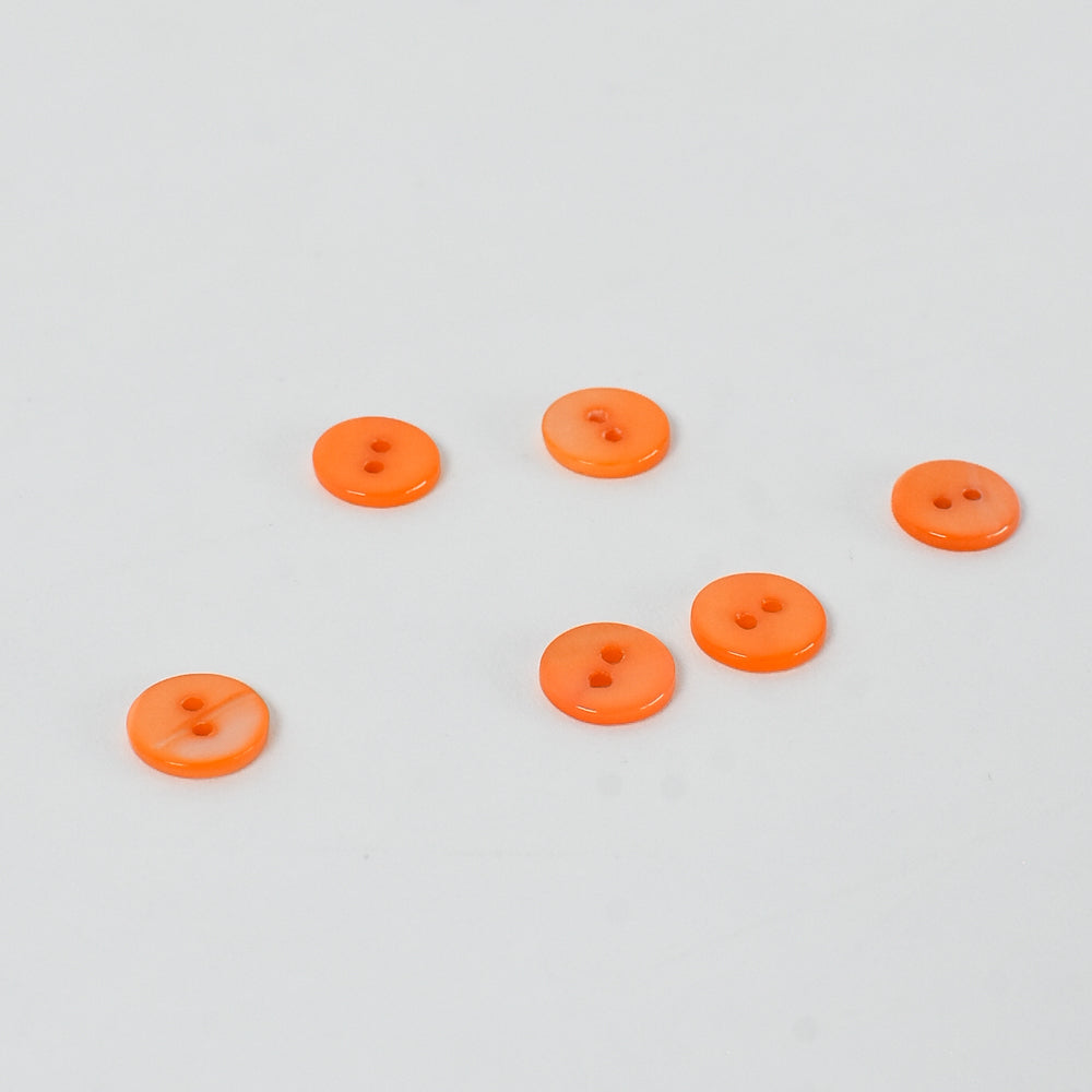 Mother-of-Pearl Buttons 1960s, Orange 3/8"
