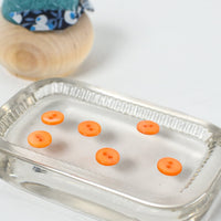 Mother-of-Pearl Buttons 1960s, Orange 3/8"