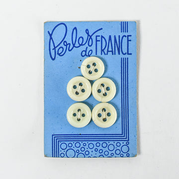 Glass "Perles de France" Buttons, 1/2"