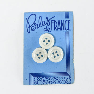 Glass "Perles de France" Buttons, 5/8"