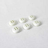 White Tennis Buttons circa 1960s, 7/8"